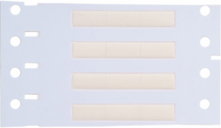 PermaSleeve Polyolefin Wire Marking Sleeves, White, 0.125" Dia x 0.5" W, Roll of 1500 Each
