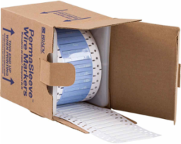 PermaSleeve Polyolefin Wire Marking Sleeves, White, 0.125" Dia x 0.5" W, Roll of 2000 Each