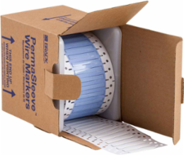 PermaSleeve Polyolefin Wire Marking Sleeves, White, 0.125" Dia x 2" W, Roll of 500 Each