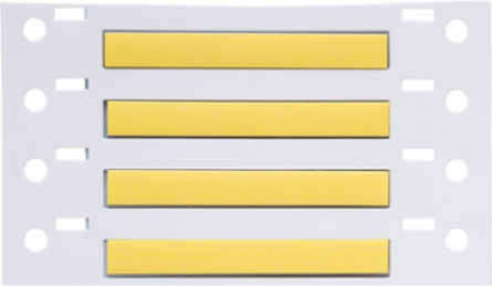 PermaSleeve Polyolefin Wire Marking Sleeves, Yellow, 0.125" Dia x 2" W, Roll of 2500 Each