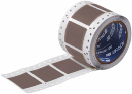 PermaSleeve Polyolefin Wire Marking Sleeves, 1.5" Dia x 2" W, Brown, Roll of 250