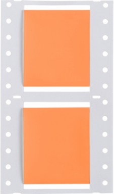 PermaSleeve Polyolefin Wire Marking Sleeves, 1.5" Dia x 2" W, Orange, Roll of 250