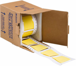 PermaSleeve Heat-Shrink Polyolefin Wire Marking Sleeves, 2 Inch x 1.5 Inch, Yellow