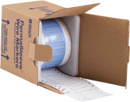 PermaSleeve Polyolefin Wire Marking Sleeves, White, 0.187" Dia x 0.375" W, Roll of 2000 Each