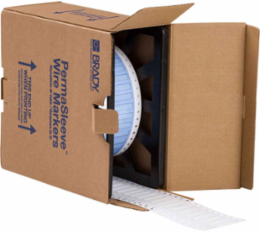 PermaSleeve Polyolefin Wire Marking Sleeves, White, 0.187" Dia x 1.5" W, Roll of 2500 Each