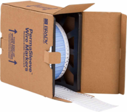 PermaSleeve Polyolefin Wire Marking Sleeves, White, 0.187" Dia x 1" W, Roll of 5000 Each