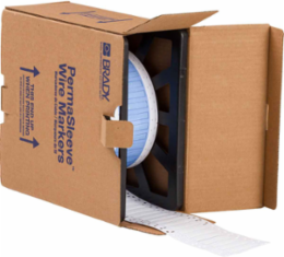 PermaSleeve Polyolefin Wire Marking Sleeves, White, 0.187" Dia x 0.67" W, Roll of 7500 Each