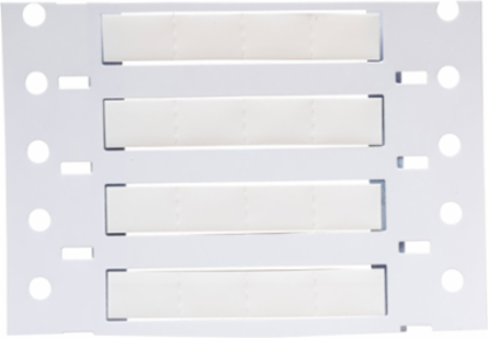 PermaSleeve Polyolefin Wire Marking Sleeves, White, 0.187" Dia x 0.5" W, Roll of 10000 Each