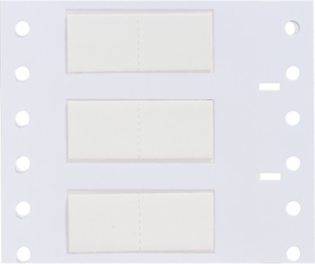 PermaSleeve Polyolefin Wire Marking Sleeves, White, 0.25" Dia x 0.75" W, Roll of 1000 Each