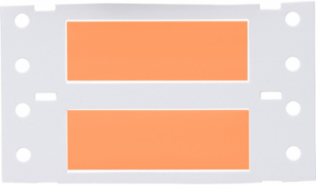 PermaSleeve Polyolefin Wire Marking Sleeves, 0.25" Dia x 2" W, Orange, Roll of 2500, Single-Side Printable