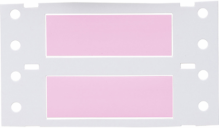 PermaSleeve Polyolefin Wire Marking Sleeves, 0.25" Dia x 2" W, Pink, Roll of 500