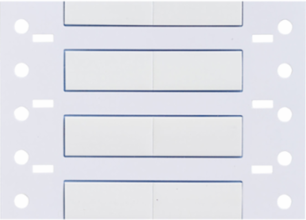 PermaSleeve Polyolefin Wire Marking Sleeves, White, 0.25" Dia x 1" W, Roll of 5000 Each