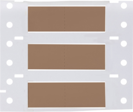 PermaSleeve Polyolefin Wire Marking Sleeves, 0.375" Dia x 1" W, Brown, Roll of 2000