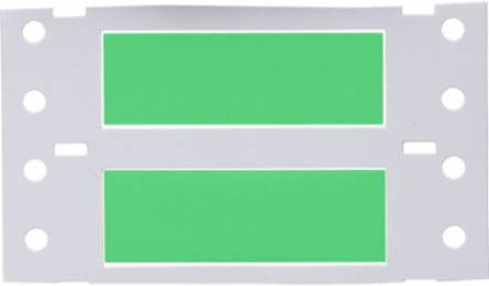 PermaSleeve Polyolefin Wire Marking Sleeves, 0.375" Dia x 2" W, Green, Roll of 250