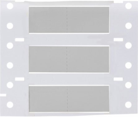 PermaSleeve Polyolefin Wire Marking Sleeves, 0.375" Dia x 1" W, Gray, Roll of 2000