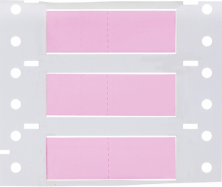 PermaSleeve Polyolefin Wire Marking Sleeves, 0.375" Dia x 1" W, Pink, Roll of 2000