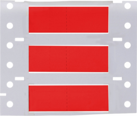 PermaSleeve Polyolefin Wire Marking Sleeves, 0.375" Dia x 1" W, Red, Roll of 2000