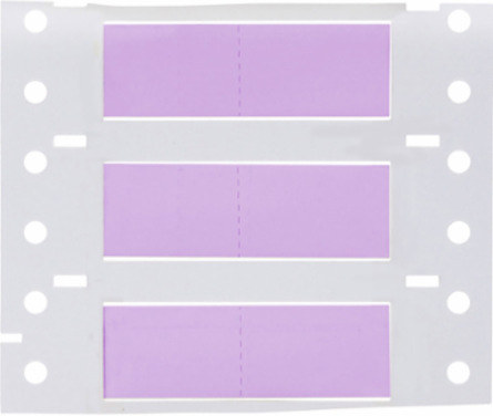 PermaSleeve Polyolefin Wire Marking Sleeves, 0.375" Dia x 1" W, Violet, Roll of 2000