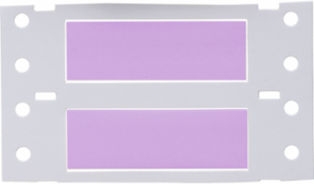 PermaSleeve Polyolefin Wire Marking Sleeves, 0.375" Dia x 2" W, Violet, Roll of 250