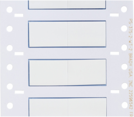 PermaSleeve Polyolefin Wire Marking Sleeves, White, 0.375" Dia x 1" W, Roll of 2000 Each