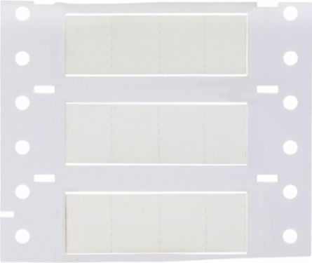 PermaSleeve Polyolefin Wire Marking Sleeves, 0.375" Dia x 0.5" W, White