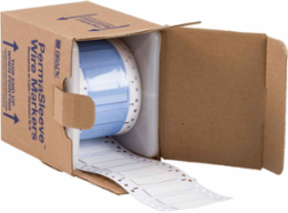 PermaSleeve Polyolefin Wire Marking Sleeves, White, 0.375" Dia x 2" W, Roll of 250 Each