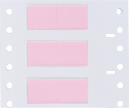 PermaSleeve Polyolefin Wire Marking Sleeves, 0.5" Dia x 0.75" W, Pink, Roll of 1000