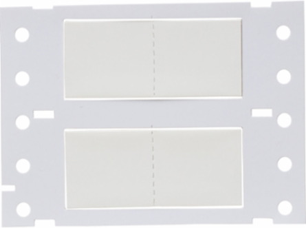 PermaSleeve Polyolefin Wire Marking Sleeves, White, 0.5" Dia x 1" W, Roll of 500 Each