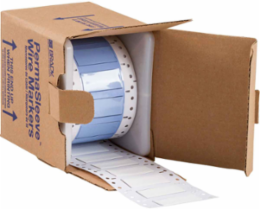 PermaSleeve Polyolefin Wire Marking Sleeves, White, 0.5" Dia x 1" W, Roll of 500 Each
