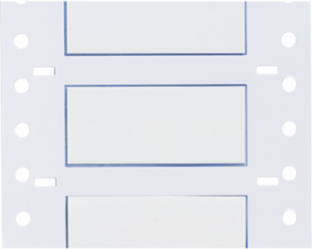 PermaSleeve Polyolefin Wire Marking Sleeves, White, 0.5" Dia x 2" W, Roll of 500 Each