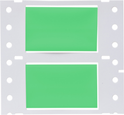 PermaSleeve Polyolefin Wire Marking Sleeves, 0.75" Dia x 2" W, Green, Roll of 100