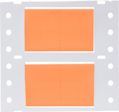 PermaSleeve Polyolefin Wire Marking Sleeves, 0.75" Dia x 1" W, Orange, Roll of 500