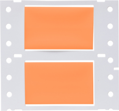 PermaSleeve Polyolefin Wire Marking Sleeves, 0.75" Dia x 2" W, Orange, Roll of 250