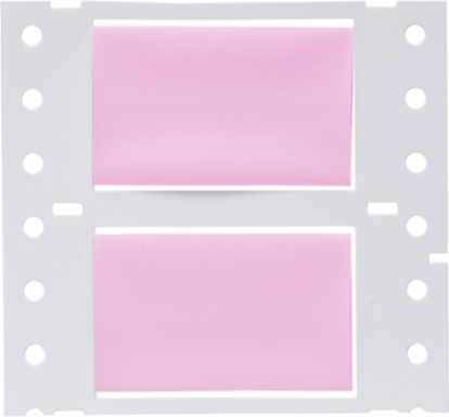 PermaSleeve Polyolefin Wire Marking Sleeves, 0.75" Dia x 2" W, Pink, Roll of 100