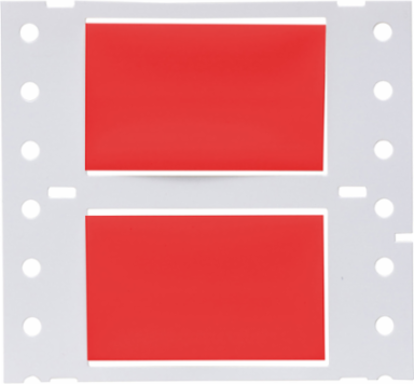PermaSleeve Polyolefin Wire Marking Sleeves, 0.75" Dia x 2" W, Red, Roll of 100
