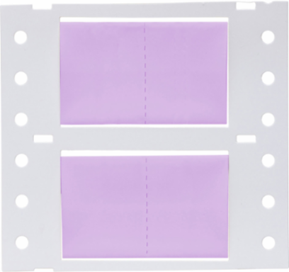 PermaSleeve Polyolefin Wire Marking Sleeves, 0.75" Dia x 1" W, Violet, Roll of 500
