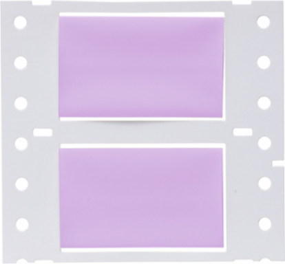 PermaSleeve Polyolefin Wire Marking Sleeves, 0.75" Dia x 2" W, Violet, Roll of 100