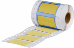 PermaSleeve Heat-Shrink Wire Marking Sleeves, 0.75 Inch Dia x 1 Inch W, Yellow, Roll of 200
