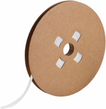 PermaSleeve Polyolefin Wire Marking Sleeves, 1" Dia x 150' L, White