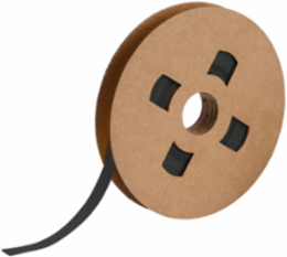PermaSleeve Polyolefin Wire Marking Sleeves, 0.375" Dia x 75' L, Black