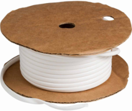 White Vinyl Tubing 0.224 Inch Dia x 100 ft, Chemical Resistant for Wire Labeling