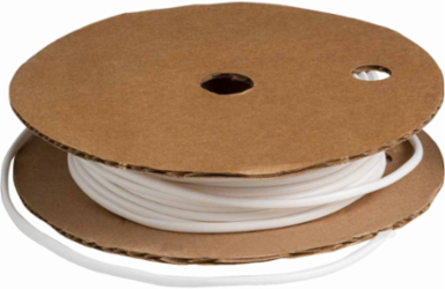 BradyMark™ PVC Tubing, White, 0.141 Inch Dia x 500 ft Length, Chemical-Resistant