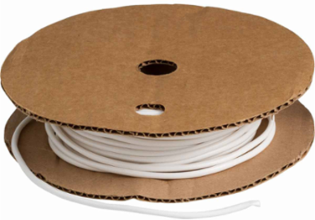 BradyMark PVC Tubing, White, 0.124 Inch Dia x 500 ft, Hot Stamping Compatible