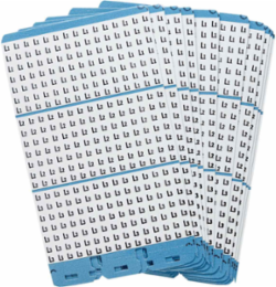 Porta-Pack® Wire Marker Book Refill - Repositionable Vinyl Cloth, Legend L1, L2, L3