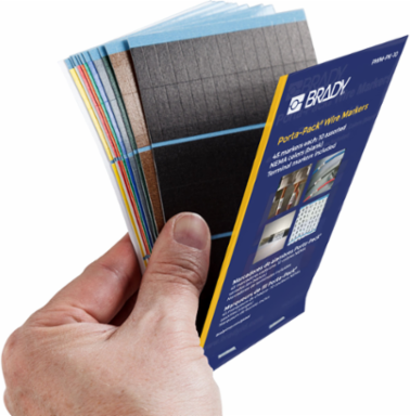 Porta-Pack® Wire Marker Book - Repositionable Vinyl Cloth, Blank