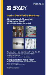 Porta-Pack® Wire Marker Book - Repositionable Vinyl Cloth, Blank
