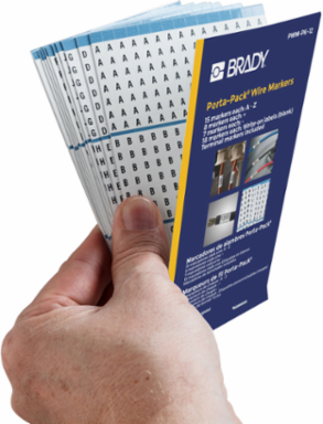 Porta-Pack® Wire Marker Book - Repositionable Vinyl Cloth, Legend A to Z