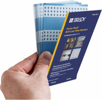 Self-laminating Wire Marker Books, 0 to 9