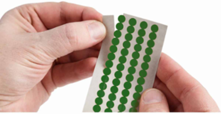 Quik-Dot Markers Vinyl 0.250 in Dia Dark Green 25 Pk