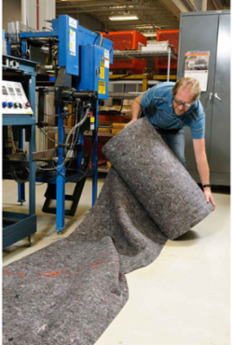 Rag Rug Universal Absorbent Mat - Heavy Weight, 24"x 150', Absorbency Capacity 37 gal